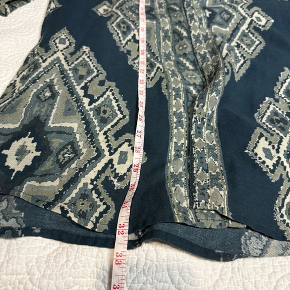 Blue Patterned Women's Tunic - Picture 11 of 12